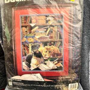 Bucilla Friends Of The Library Needlepoint Kit 12”x16” #4710